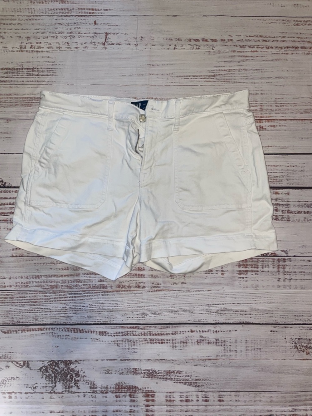 GAP White Women's 5 inch Denim-Style Shorts
